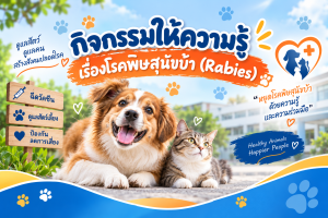 กิจกรรมให้ความรู้เรื่องโรคพิษสุนัขบ้า (Rabies)